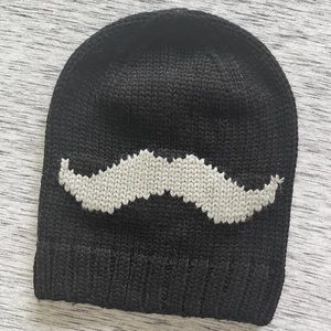 Olive & Pique Mustache Slouchy Beanie